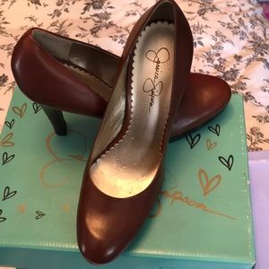 Jessica Simpson brown heels